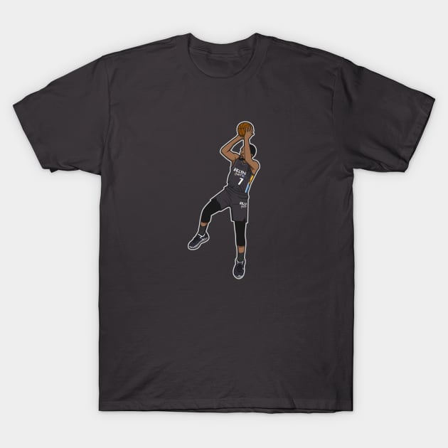 Kevin Durant Fade Away Cartoon Style T-Shirt by ray1007